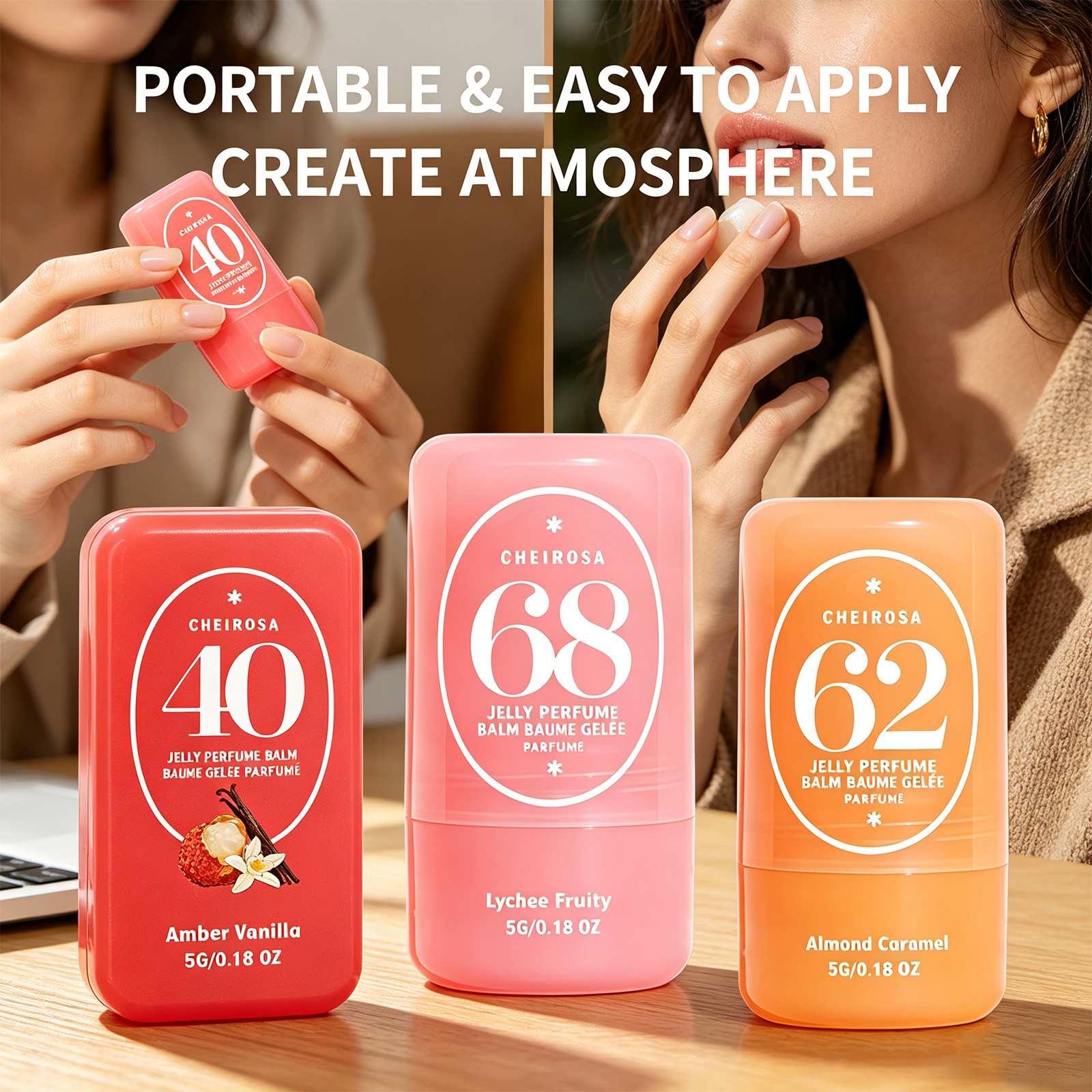 Perfume Fragrance Kit - Jelly Perfume Balm Solid Perfume Lychee