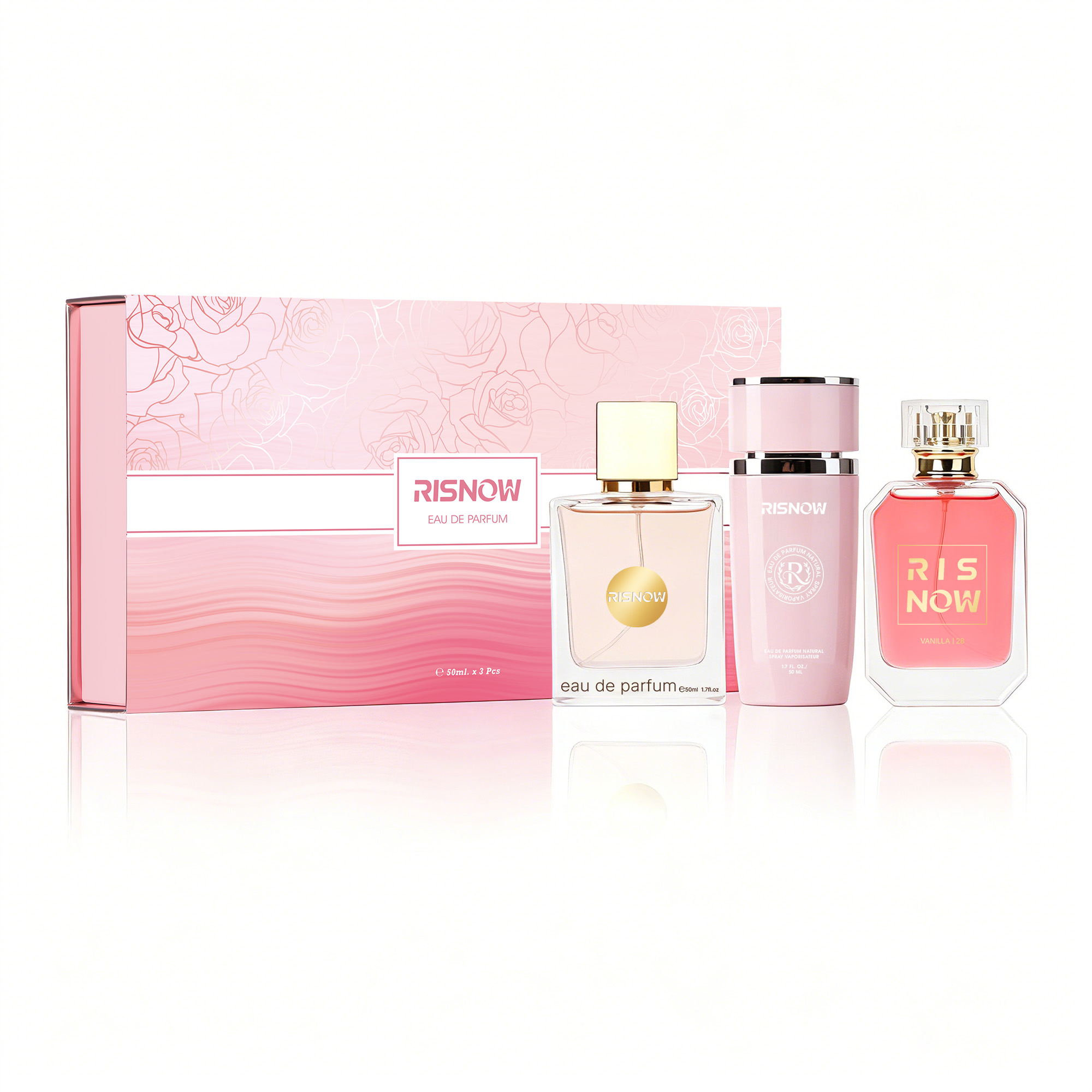 Perfume Fragrance Kit - 3 pcs Set Of Floral Scented