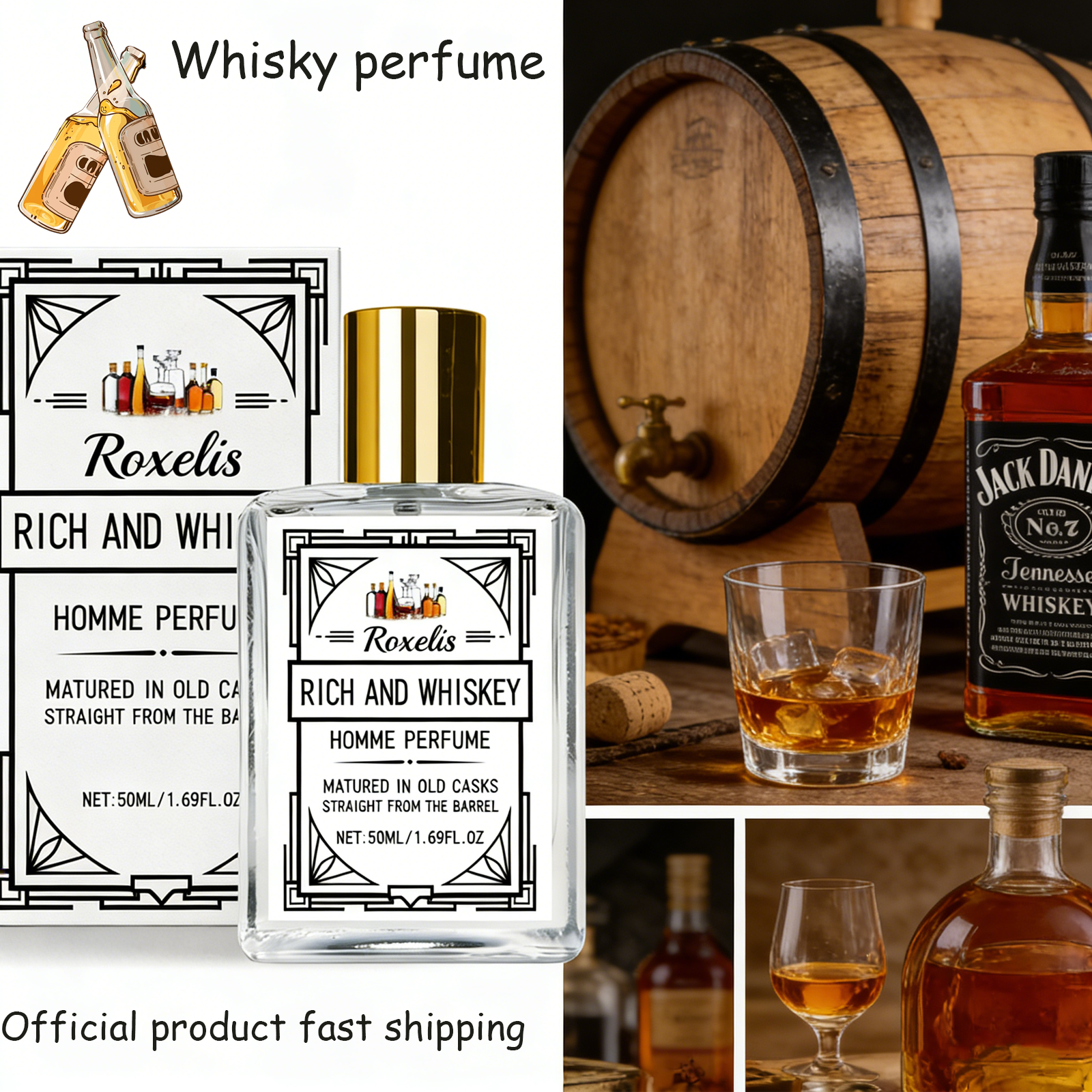 Perfume The Fragrance - Roxelis 50ml Charm Whisky Men's perfume