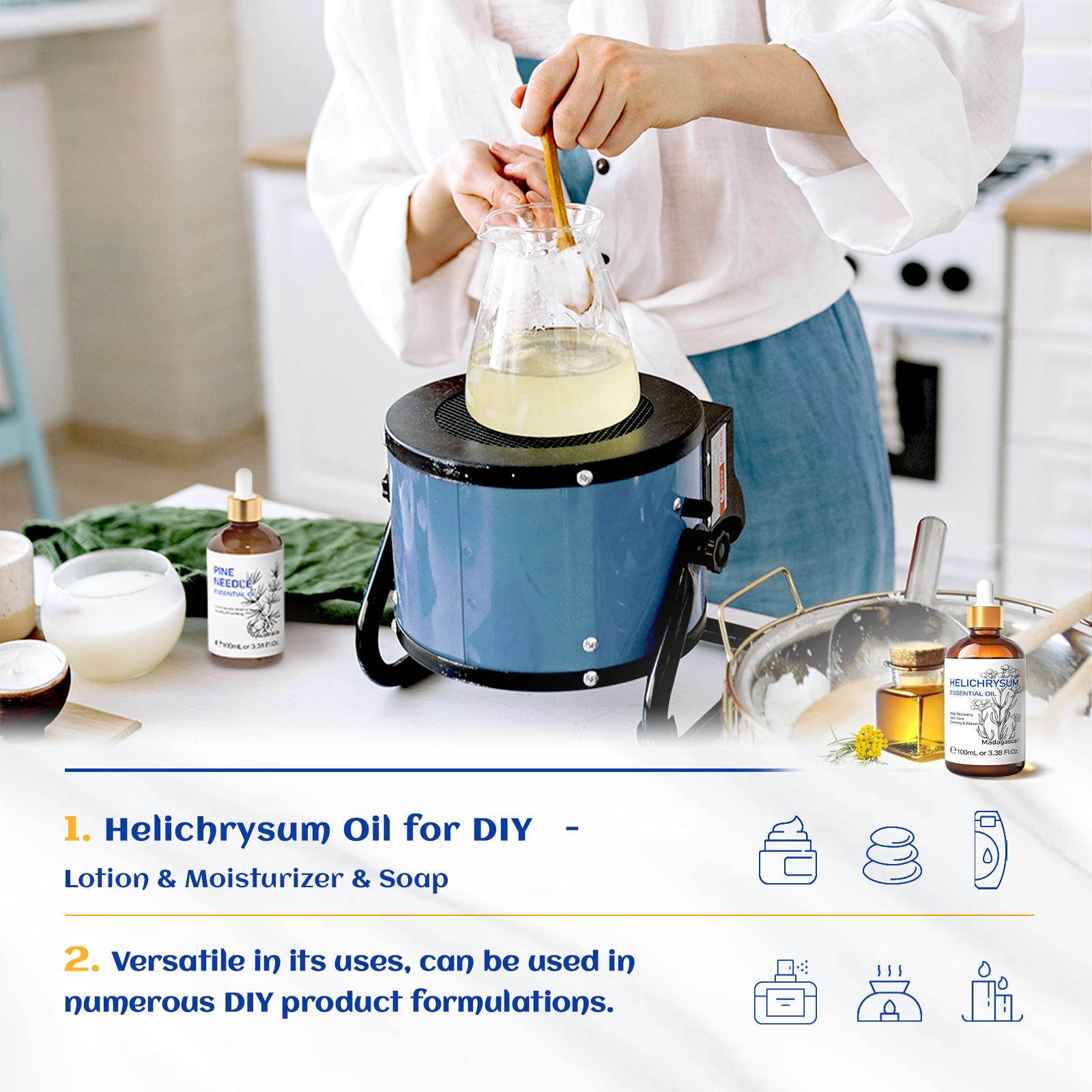 HIQILI 100ml Essential Oil, 10 - Perfume Fragrance Oils For Candles 评论和价格