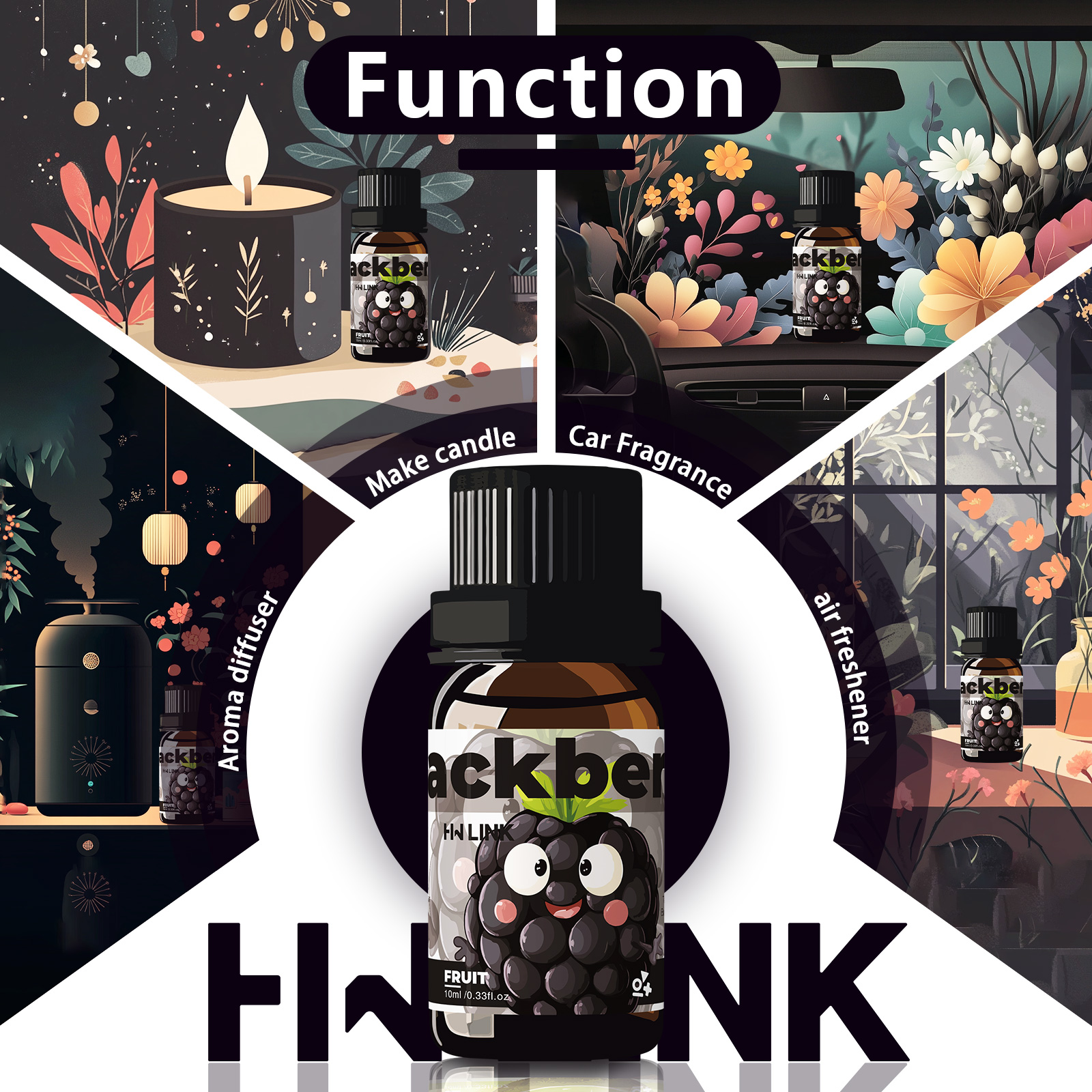 Blackberry Essential Oil  10ml - Perfume Fragrance Oils For Candles 评论和价格
