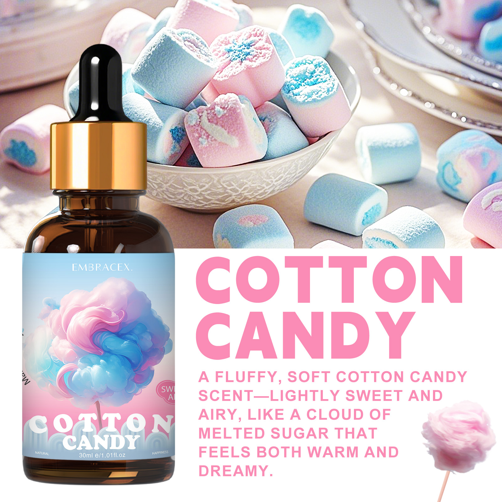 30ml Cotton Candy Essential Oi - Perfume Fragrance Oils For Candles 评论和价格