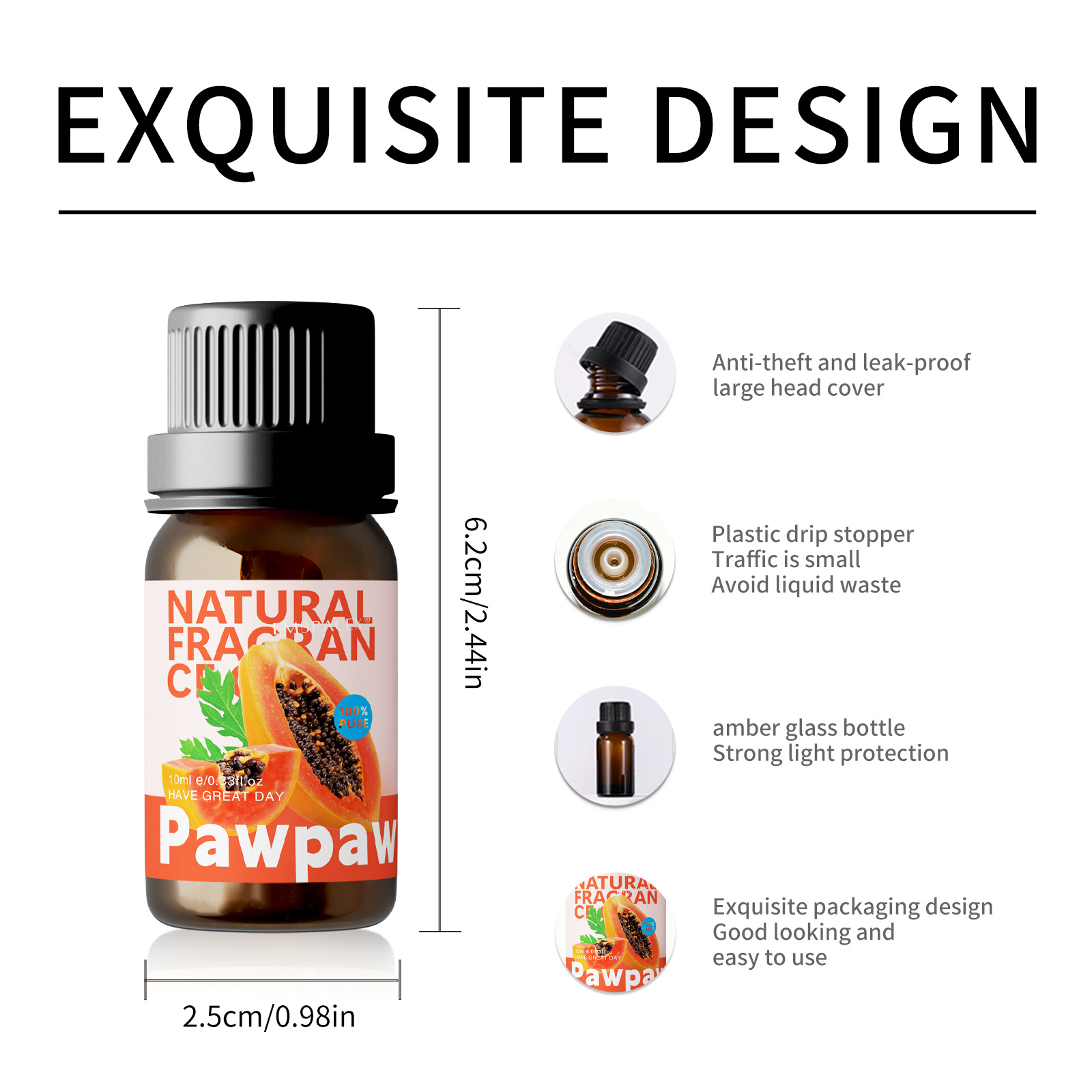 10ml Pawpaw Essential Oil Frui - Perfume Fragrance Oils For Candles 评论和价格