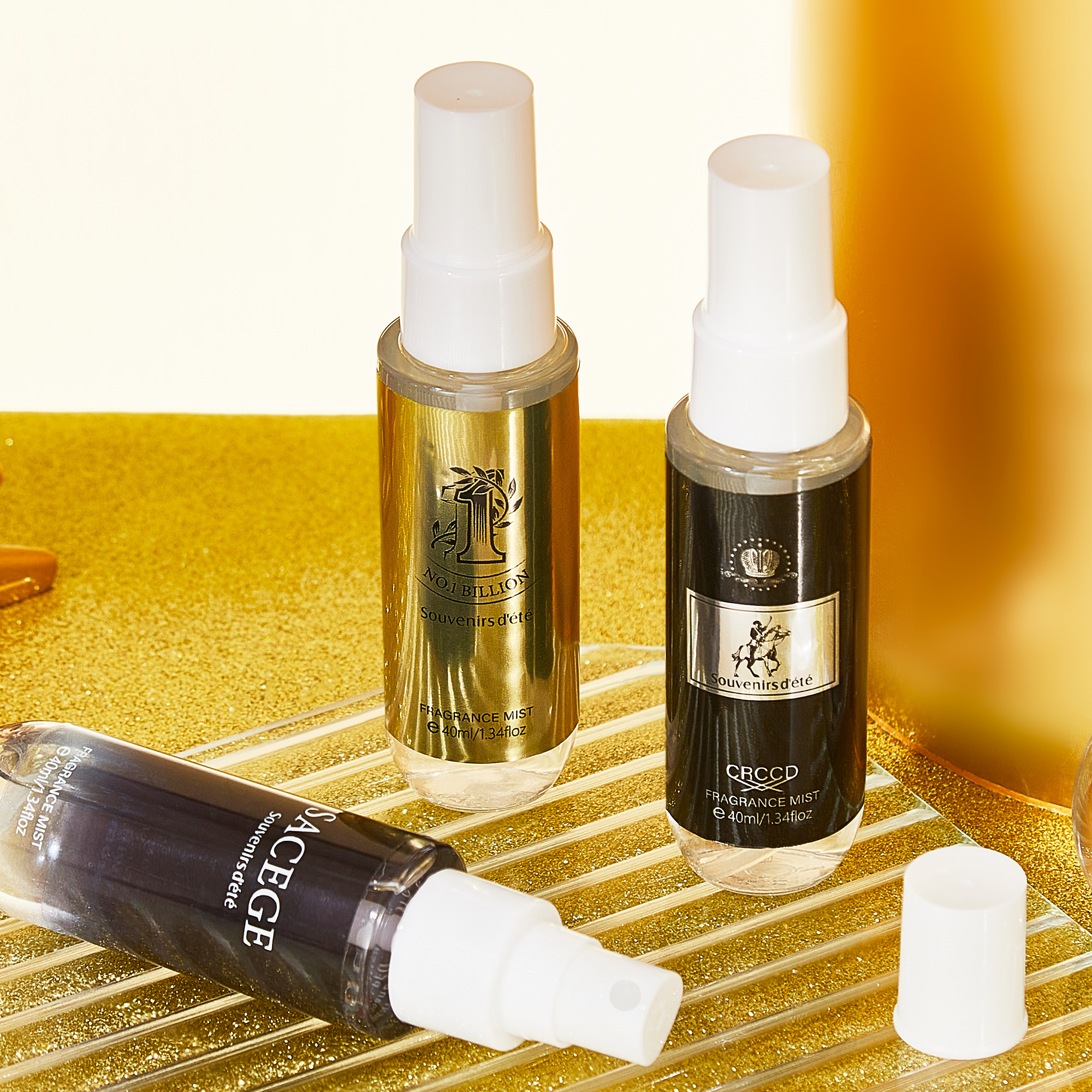 4pcs Black Gold Men's Perfume, - Fragrance Perfume For Hair 评论和价格