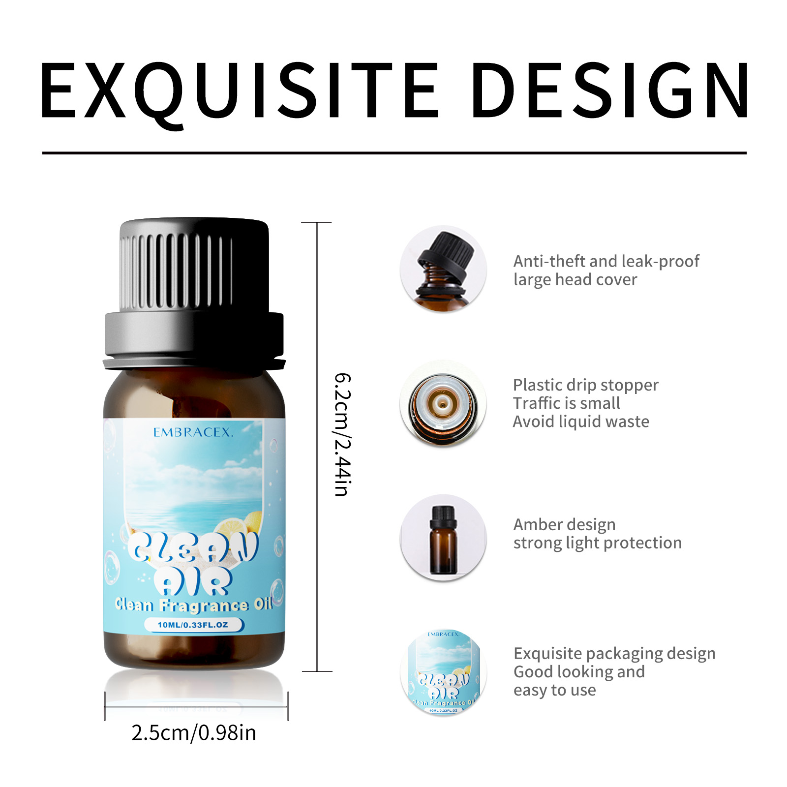 10ml Clean Air Essential Oil L - Perfume Fragrance Oils For Candles 评论和价格