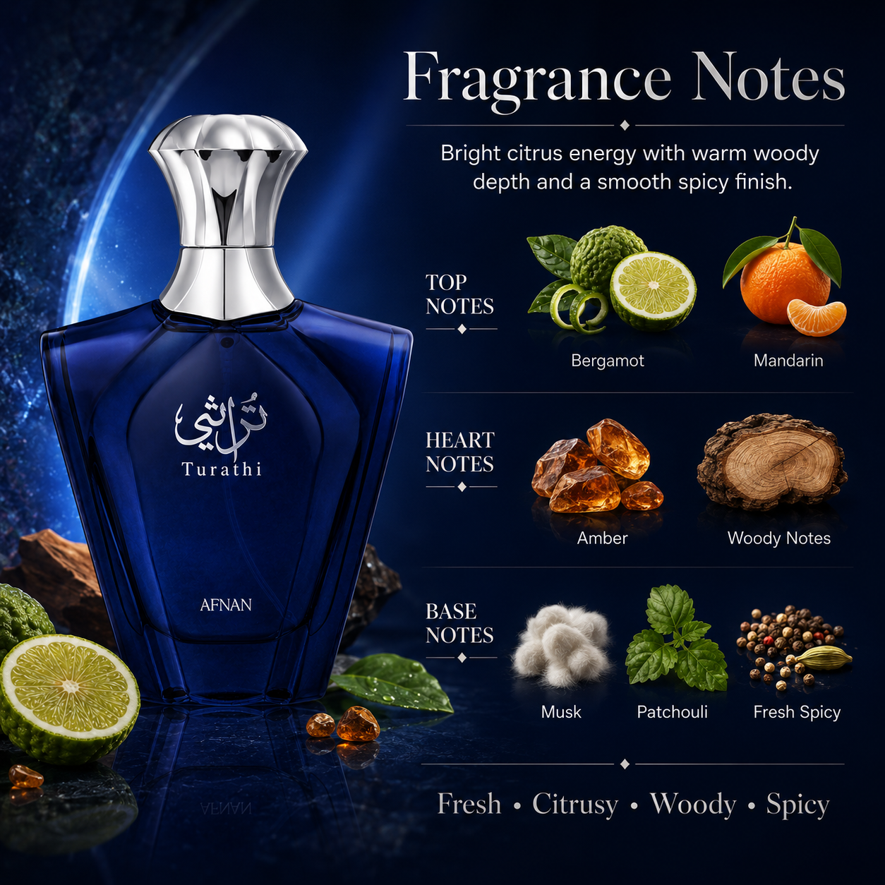 Afnan Turathi Blue Perfume for - Perfume The Fragrance 评论和价格