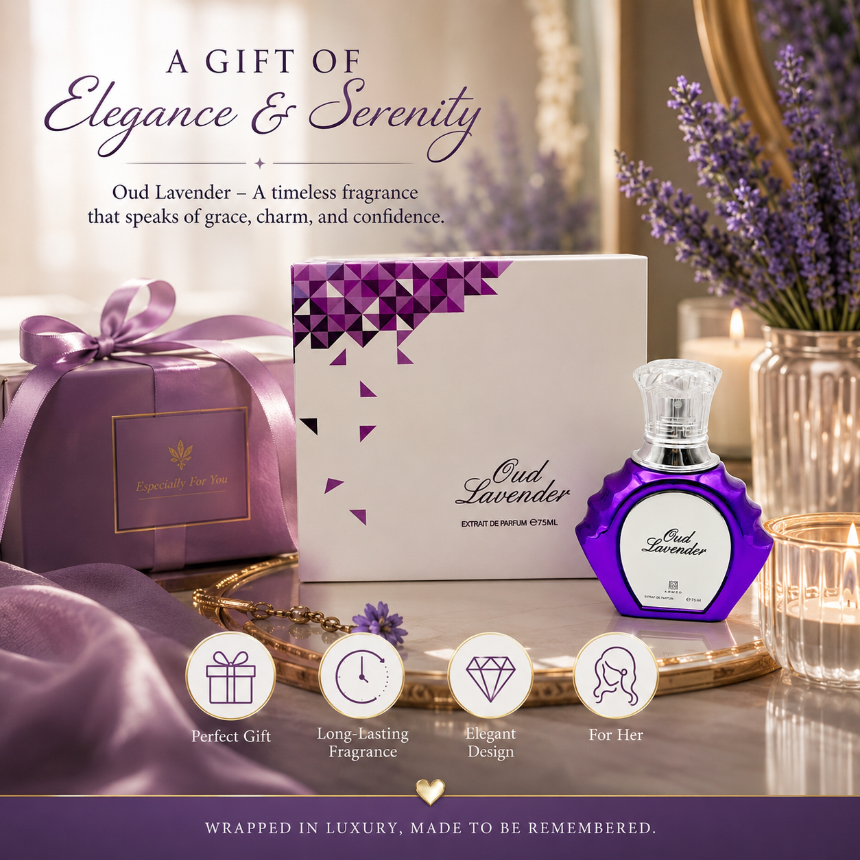 Lux Oud Lavender Extrait De Pa - Oud Perfume Spray 评论和价格
