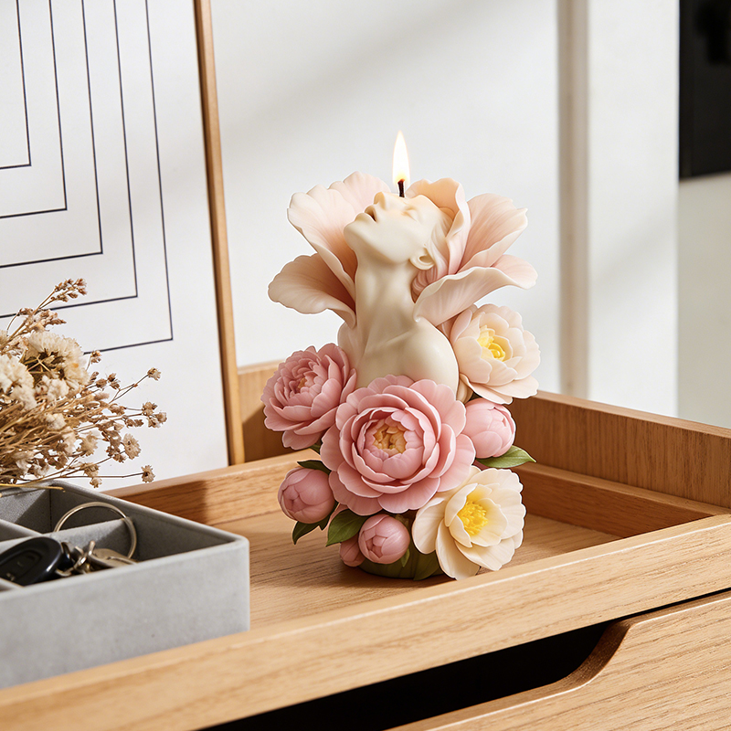 3D Flower Surround Woman Candl - Perfume Fragrance Oils For Candles 评论和价格