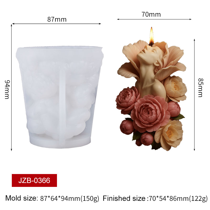 3D Flower Surround Woman Candl - Perfume Fragrance Oils For Candles 评论和价格