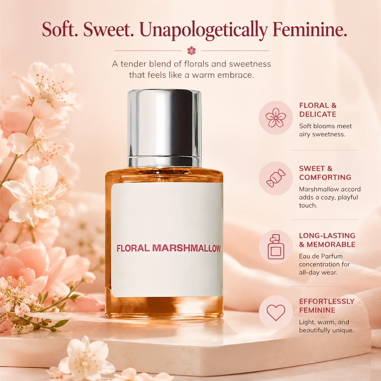 Floral Marshmallow Eau De Parf - Perfume Floral Fragrance 评论和价格