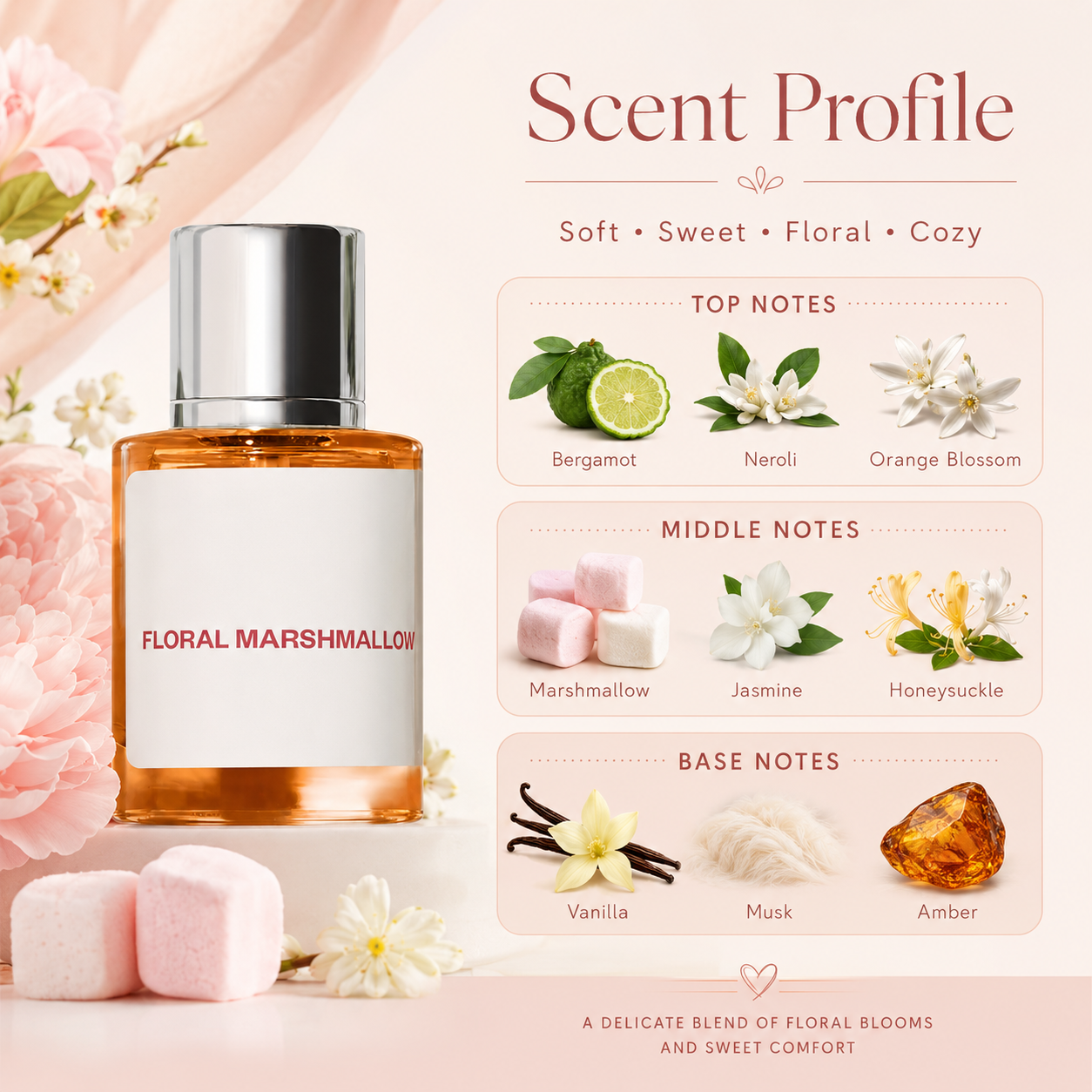Floral Marshmallow Eau De Parf - Perfume Floral Fragrance 评论和价格