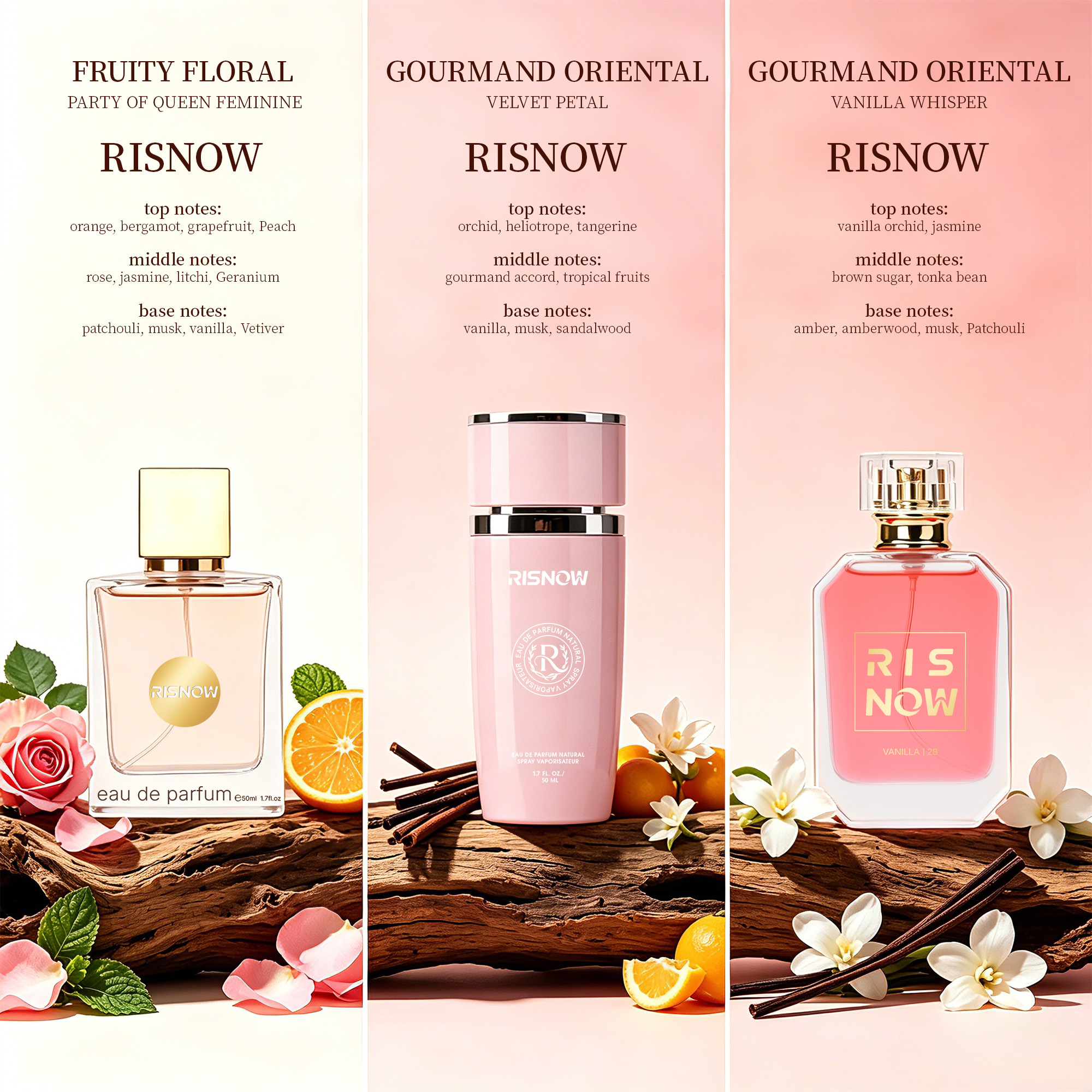 3 pcs Set Of Floral Scented Pe - Perfume Fragrance Kit 评论和价格