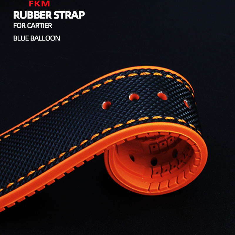 22mm blue fluoro rubber Watchb - Fragance X 评论和价格