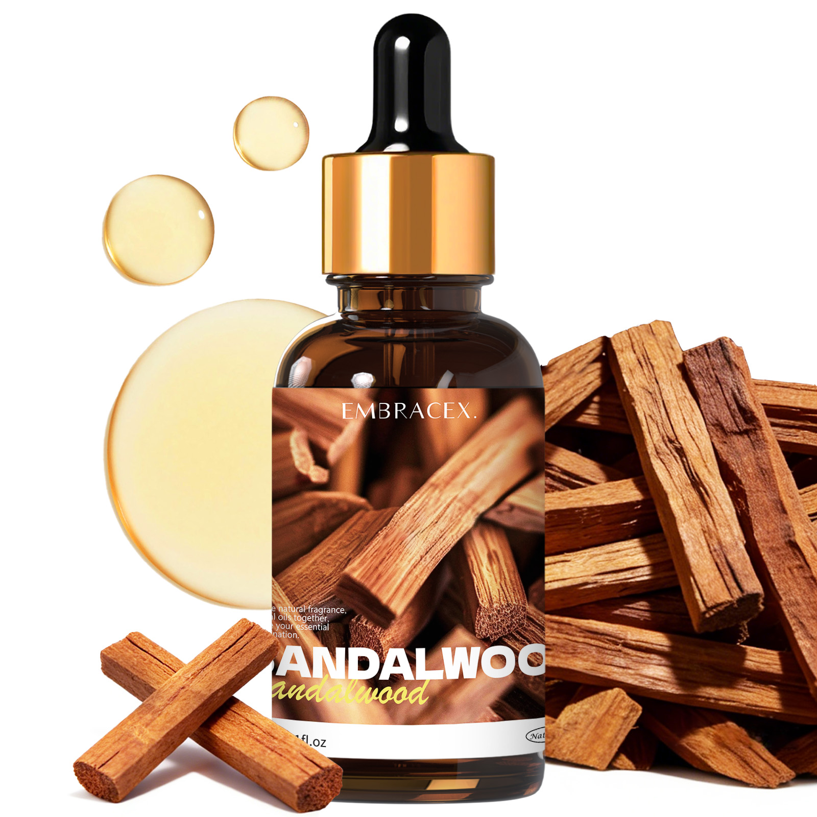 30ml Sandalwood Natural Plant  - Perfume Fragrance Oils For Candles 评论和价格