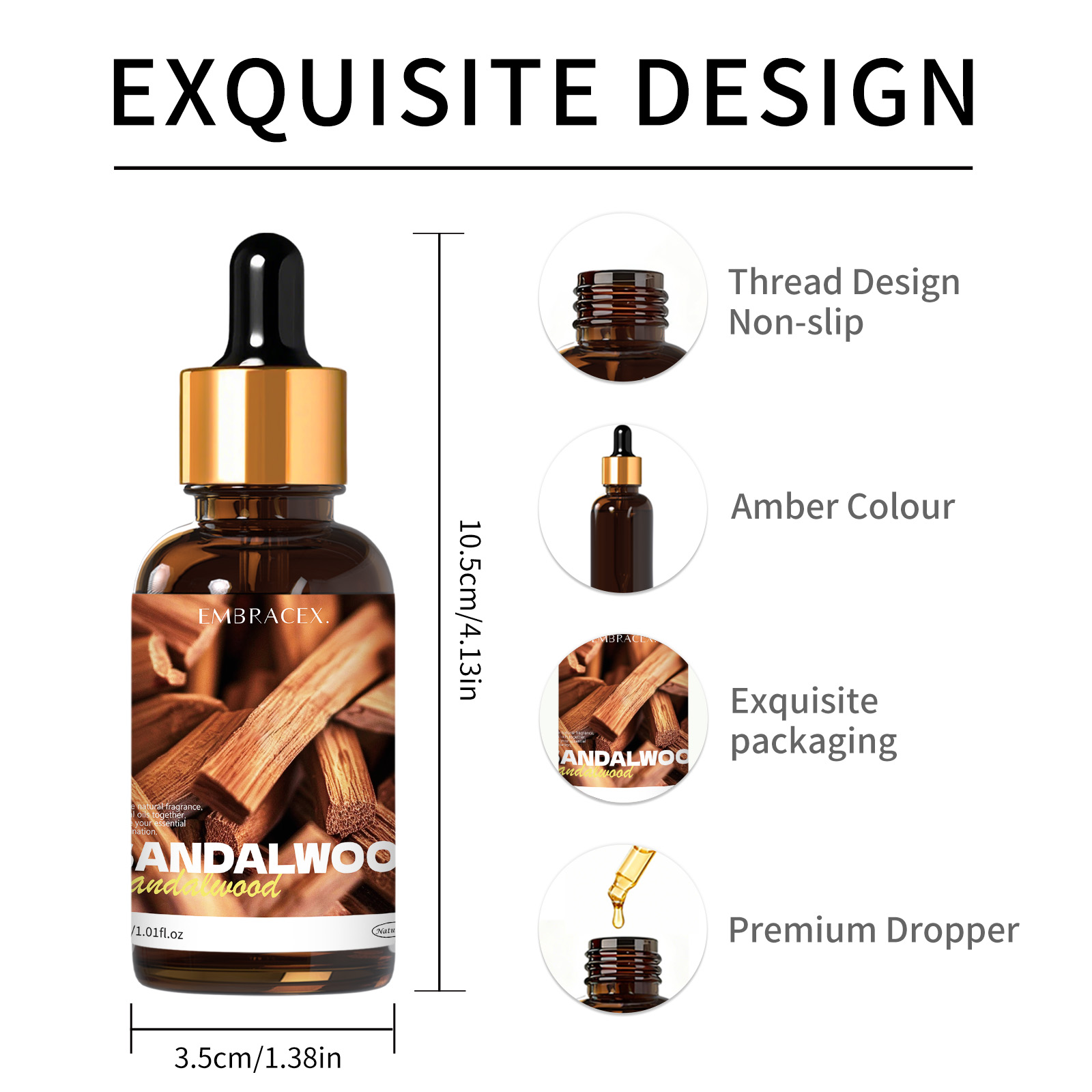 30ml Sandalwood Natural Plant  - Perfume Fragrance Oils For Candles 评论和价格